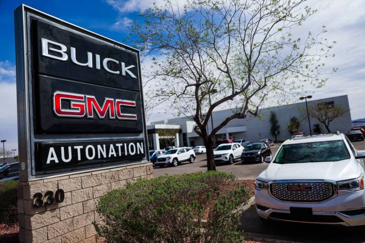AutoNation Buick GMC Henderson is seen Thursday, March 27, 2025, in Las Vegas. (Madeline Carter ...