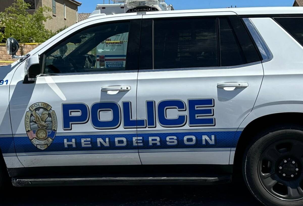 A Henderson police car. (Las Vegas Review-Journal)