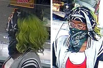 Police are seeking a woman in connection with an armed robbery committed Thursday, April 24, 20 ...