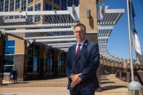 Scott Black, North Las Vegas city councilman of Ward 3, poses for a portrait outside of North ...