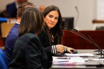 Nevada Assembly Member Sandra Jauregui speaks during a legislative hearing over bill AB238, whi ...
