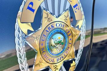 Clark County School District Police. (Brett Clarkson/Las Vegas Review-Journal)