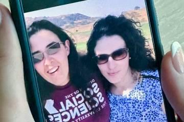 In this Sept., 2018 selfie image provided by Emma Tsurkov, right, she and her sister Elizabeth ...