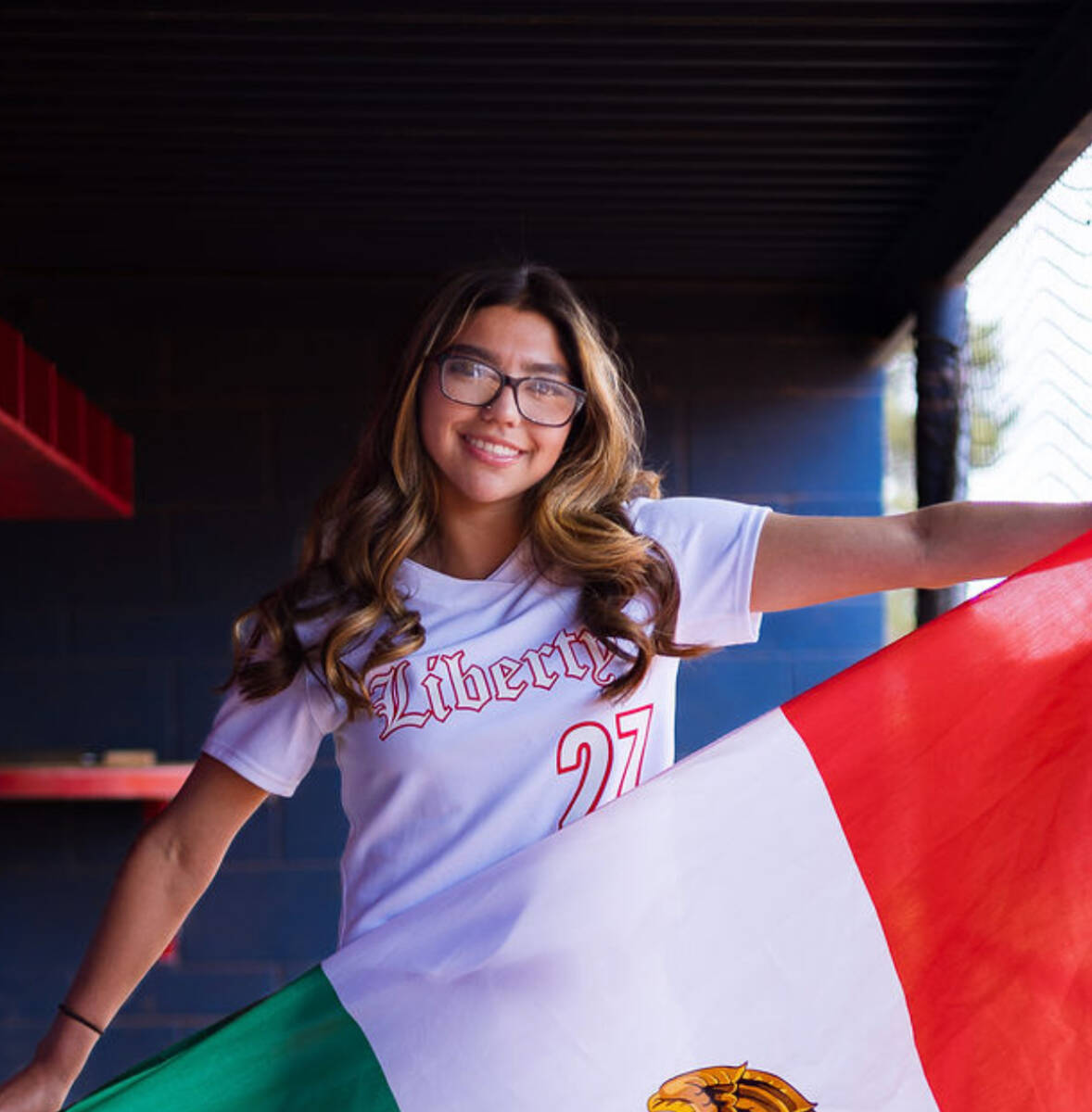 Liberty's Danielle Luevanos is a member of the Nevada Preps All-Southern Nevada softball team.