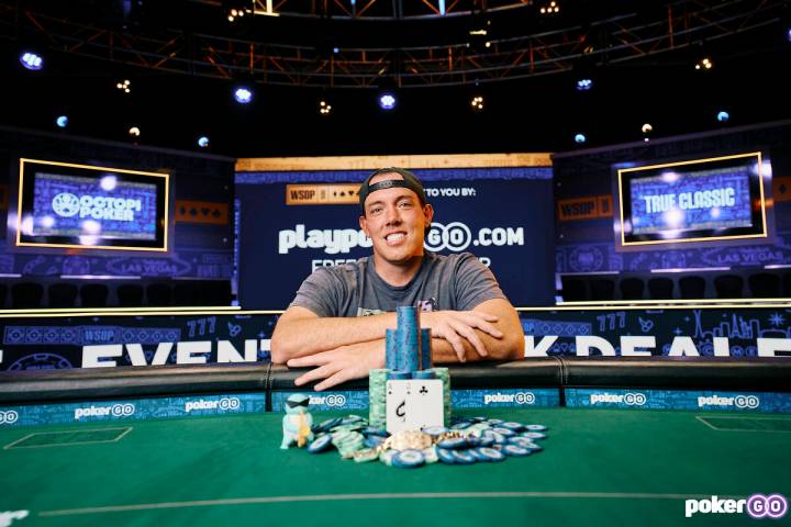 Michael Lavin won the $1,500 buy-in No-limit Hold’em Shootout at the World Series of Poker on ...
