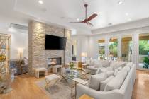 This resort-style mansion in Summerlin's The Ridges community has listed at $6,999,000. (Stetso ...